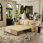 Load image into Gallery viewer, 83'' 3-Seater Pull-Out Sleeper Sofa with Storage & USB Port