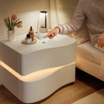 Load image into Gallery viewer, Modern Smart Nightstand with One-Touch Control Ambient LED Base