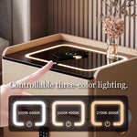 Load image into Gallery viewer, Smart Leather Nightstand with LED Ambience Light Wireless Charging Bluetooth Speaker and Digital Password Lock