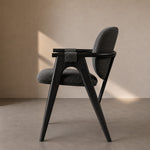 Load image into Gallery viewer, Modern Upholstered Dining Chair with Solid Wood Frame and Armrests 1 Piece