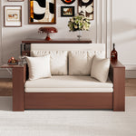 Load image into Gallery viewer, Modern Multifunctional Sofa Bed with Electric Lift Coffee Table & Storage