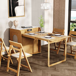 Load image into Gallery viewer, 73'' Murphy Fold-Out Dining Table with Sintered Stone Top Space-Saving