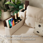 Load image into Gallery viewer, 83'' 3-Seater Pull-Out Sleeper Sofa with Storage & USB Port