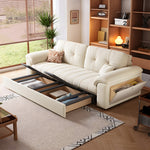 Load image into Gallery viewer, 77.9'' Modern Velvet Storage Sofa Bed Pull Out Sleeper Couch with Hidden Storage Drawers Upholstered Convertible Sofa