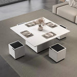 Load image into Gallery viewer, Modern Lift-Top Convertible Coffee Table with Storage & Dining Function
