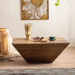 Load image into Gallery viewer, 35" Wabi-Sabi Vintage Distressed Square Coffee Table Artistic Rustic