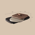 Load image into Gallery viewer, 58.5'' Modern Nesting Coffee Table Minimalist Design Dual Layer for Flexible Use Stylish Functional