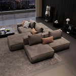 Load image into Gallery viewer, Modern Modular Sectional Sofa with Oversized Chaise and Deep Seat Lounge Design
