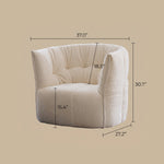 Load image into Gallery viewer, Modern Curved Lounge Chair Soft Upholstered Accent Chair Deep Seat Minimalist Armchair