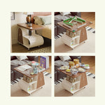 Load image into Gallery viewer, Modern Extendable Coffee Table with Walnut Finish Top and Hidden Storage Rolling Table