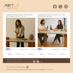 Load image into Gallery viewer, Modern Dining Table Solid Wood Base Ceramic Stone Top Minimalist Design