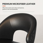 Load image into Gallery viewer, Modern Curved Dining Chair Set of 2 with Upholstered Seat & Carbon Steel Frame