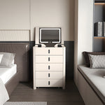 Load image into Gallery viewer, Modern Compact Vanity Desk with Flip Top Mirror Storage Drawers Makeup Cabinet
