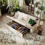 Load image into Gallery viewer, 83'' 3-Seater Pull-Out Sleeper Sofa with Storage & USB Port
