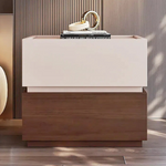 Load image into Gallery viewer, Modern Two-Tone Bedside Table with Clean-Lined Drawer