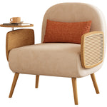 Load image into Gallery viewer, Soft Beige Lounge Chair Sofa Bed Minimalist Design Comfortable and Cozy