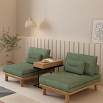 Load image into Gallery viewer, Stylish Minimalist Green Lounge Sofa Wooden Frame