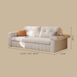 Load image into Gallery viewer, Modern Fabric Sofa Bed with Pull-Out Sleeper & Side Table Convertible Couch for Living Room