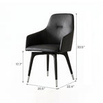 Load image into Gallery viewer, Stain Resistant Faux Leather Dual Color Modern Accent Dining Chair 1 Piece