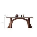 Load image into Gallery viewer, Dining Table Stone-Look Ceramic Top Solid Wood Base Modern Minimalist Design