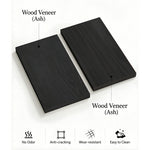 Load image into Gallery viewer, Modern Black Round Coffee Table Set Drum Shape Living Room Nesting Tables
