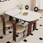 Load image into Gallery viewer, 50.7" Versatile Extendable Dining Table Round to Oval Conversion