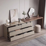Load image into Gallery viewer, Modern Minimalist 6-Drawer Dresser (not including mirror & stool)