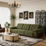 Load image into Gallery viewer, 126.7'' Modern Power Reclining Fabric Sofa Remote Control Adjustable Deep Seat Lounge Couch