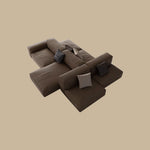 Load image into Gallery viewer, Modern Modular Top-Grain Leather Sectional Sofa