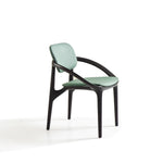 Load image into Gallery viewer, Modern Solid Wood Dining Chair with Green Upholstered Seat and Back 1 Piece