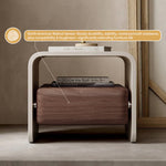 Load image into Gallery viewer, Sleek Modern Nightstand with Curved Edges Wooden Storage Drawer