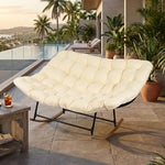 Load image into Gallery viewer, Modern Outdoor Lounge Chair with Plush Cushioned Seat and Rocking Base