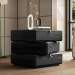 Load image into Gallery viewer, Modern Rotating Nightstand with 3 Spacious Drawers
