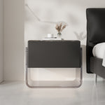 Load image into Gallery viewer, Sleek Smart Nightstand with Acrylic Base and Motion Sensor LED Lighting