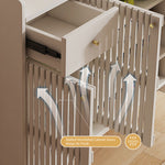 Load image into Gallery viewer, Shoe Cabinet Slatted Design Adjustable Shelves Modern Storage Organizer