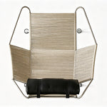 Load image into Gallery viewer, Modern Lounge Chair with Wool Throw and Leather Head Pillow