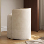 Load image into Gallery viewer, Solid Wood Vanity Desk with Side Cabinet and Upholstered Stool