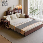 Load image into Gallery viewer, Modern Multifunctional Sofa Bed with Electric Lift Coffee Table & Storage