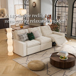 Load image into Gallery viewer, 115.35'' CloudLuxe Power Reclining 3-Seat Sofa Linen Fabric Cloud Comfort