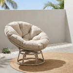 Load image into Gallery viewer, Round Papasan Lounge Chair with Plush Cushioned Seat
