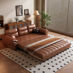 Load image into Gallery viewer, 89.7'' Cat Scratch-Resistant Sofa Bed Hidden Storage Convertible Design Durable Comfort