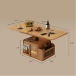 Load image into Gallery viewer, Modern Adjustable Lift-Top Coffee Table with Foldable Extendable Mobile Design