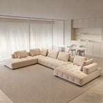 Load image into Gallery viewer, 165.35" Modern Modular Sectional Sofa Deep Seat Tufted Fabric Couch Minimalist Lounge Sofa