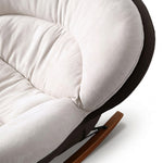 Load image into Gallery viewer, Oversized Plush Rocking Lounge Chair with Curved Wooden Base