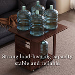 Load image into Gallery viewer, Modern Extendable Coffee Table with Storage Rolling Wooden Coffee Table with Swivel Casters and Shelves Multi-Functional Living Room Table