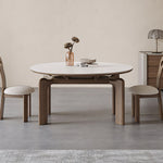 Load image into Gallery viewer, 50.7" Versatile Transformable Dining Table in White and Wood