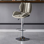 Load image into Gallery viewer, Modern Upholstered Bar Stool with Armrests PU Leather Counter Chair Metal Frame Kitchen Island Bar Chair 1 Piece