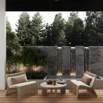 Load image into Gallery viewer, Boho Rattan Accent Chair with Cushioned Seat and Open-Weave Design