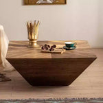 Load image into Gallery viewer, 35" Wabi-Sabi Vintage Distressed Square Coffee Table Artistic Rustic