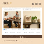 Load image into Gallery viewer, Modern Dining Table White Rock Slab Top Solid Wood Base